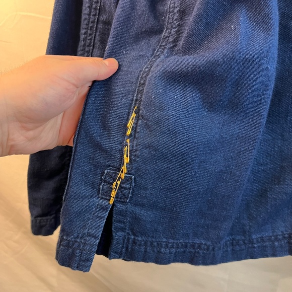 Free City - Dark Denim - Kimono - Texas Tokyo Moon - Safety Pins - RARE - Medium - Picture 7 of 9